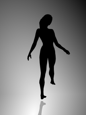 Spinning Dancer Optical Illusion